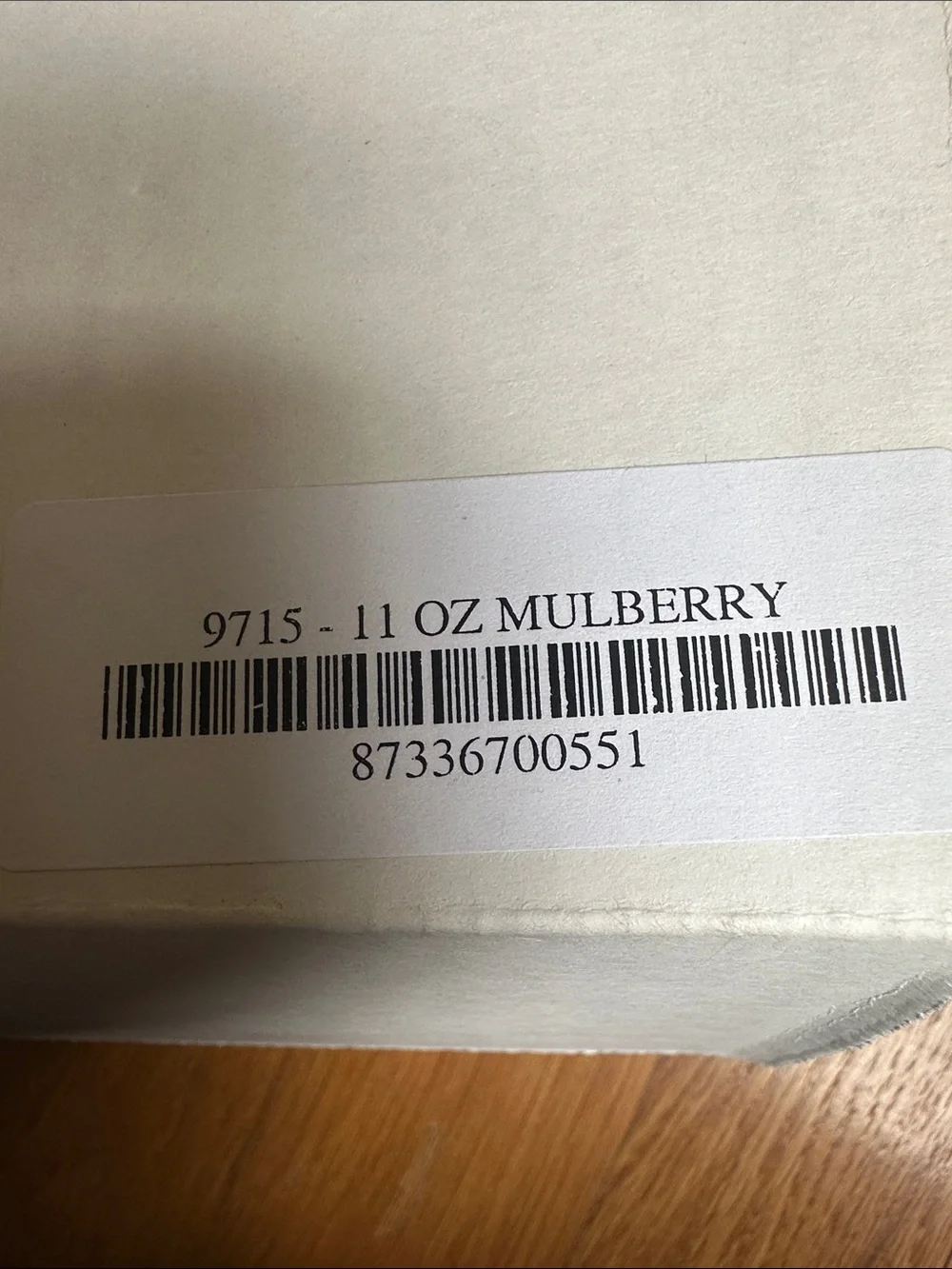 Scented Jar Candle 11 0z Mulberry New in box